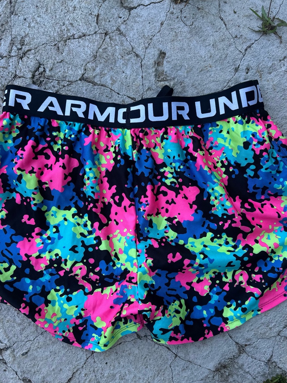 Under Armour Multicolor Neon Camo Shorts